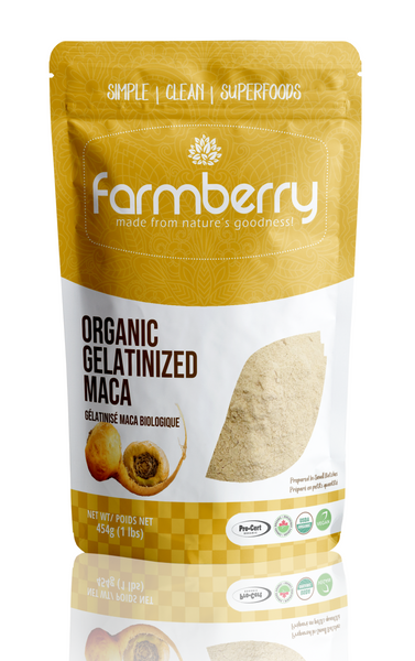 Organic Maca Powder Gelatinized 454g 1 lb