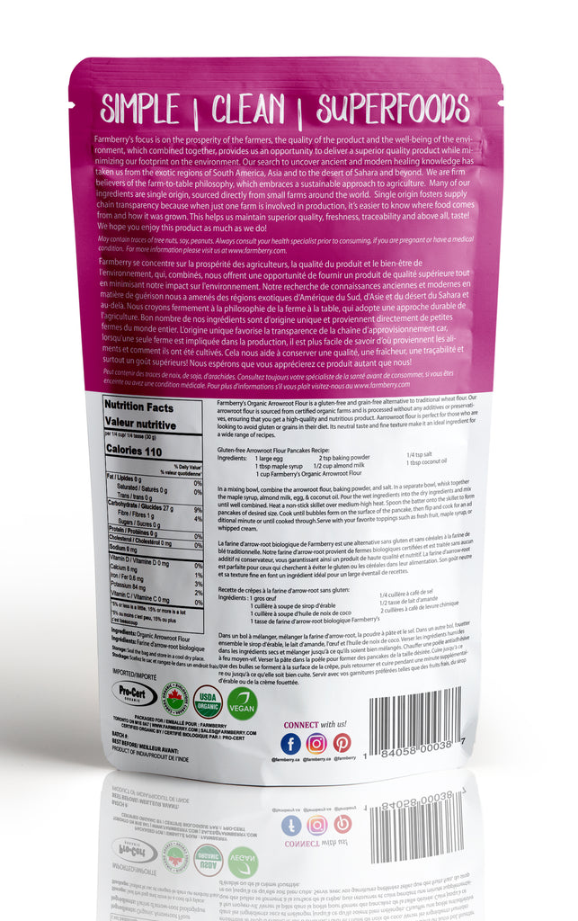 Organic Arrowroot Starch/Flour 454g