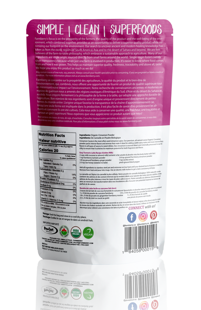 Organic Cinnamon Powder 230g