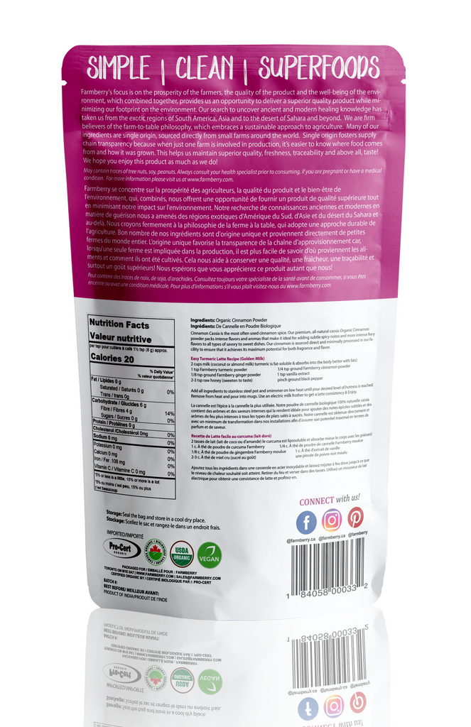 Organic Cinnamon Powder 454g (1lb)