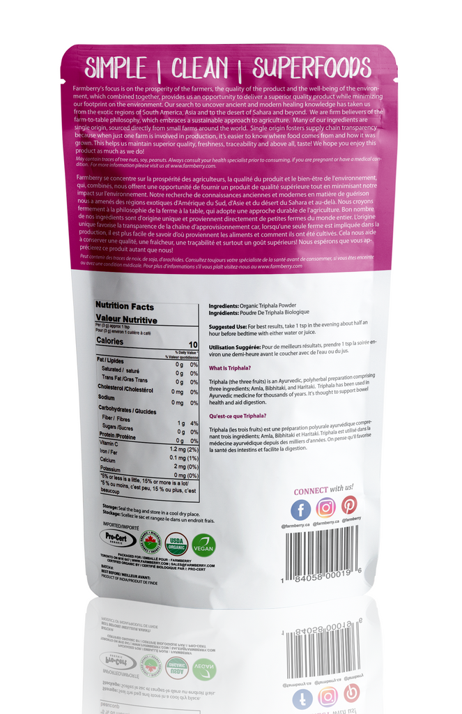 Organic Triphala Powder 115g